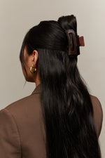 8cm Curve Clip - Mahogany