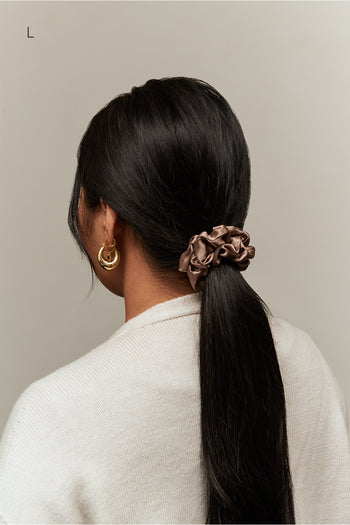 Silk Scrunchie - Maple