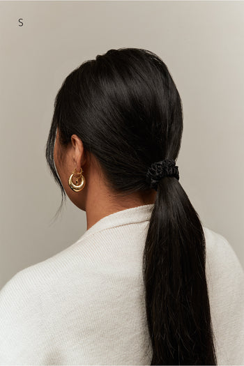 Silk Scrunchie - Noir