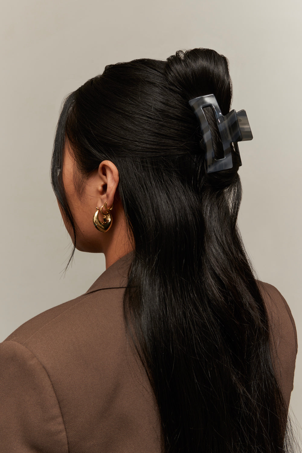 8cm Curve Clip - Slate