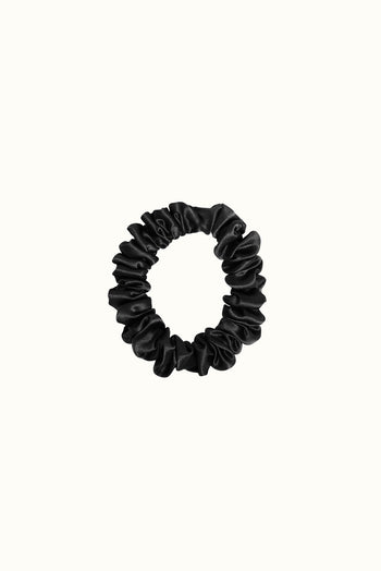 Silk Scrunchie - Noir